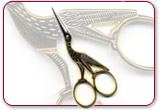 Embroidery Stork Gold Plated 115mm 